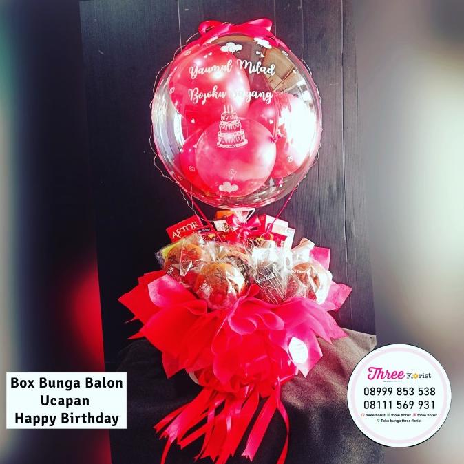 BOX BALON SNACK/ HADIAH UCAPAN ULANGTAHUN / GIFT UCAPAN HAPPY BIRTHDAY SDG46849E