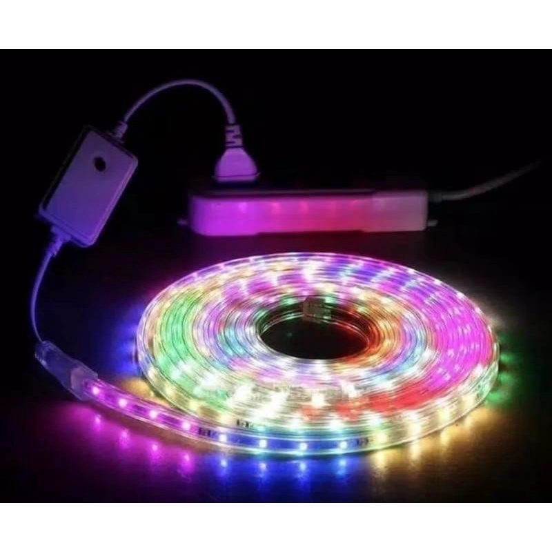 LED LAMPU STRIP SELANG 3528 2835 10M 220v 5050 OUTDOOR RGB