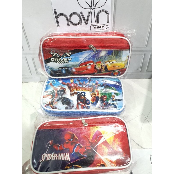 kotak pensil kain TUTUP B T S BT 21/pencil case canvas  B T S BT-21-Mix COWO 2sletng 012