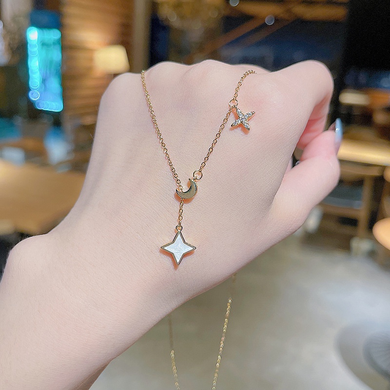 Kalung KL90 Stainless Steel / Titanium Made in Korea Premium Fashion Wanita Kalung unik Lucu Keren /Deluna/BS