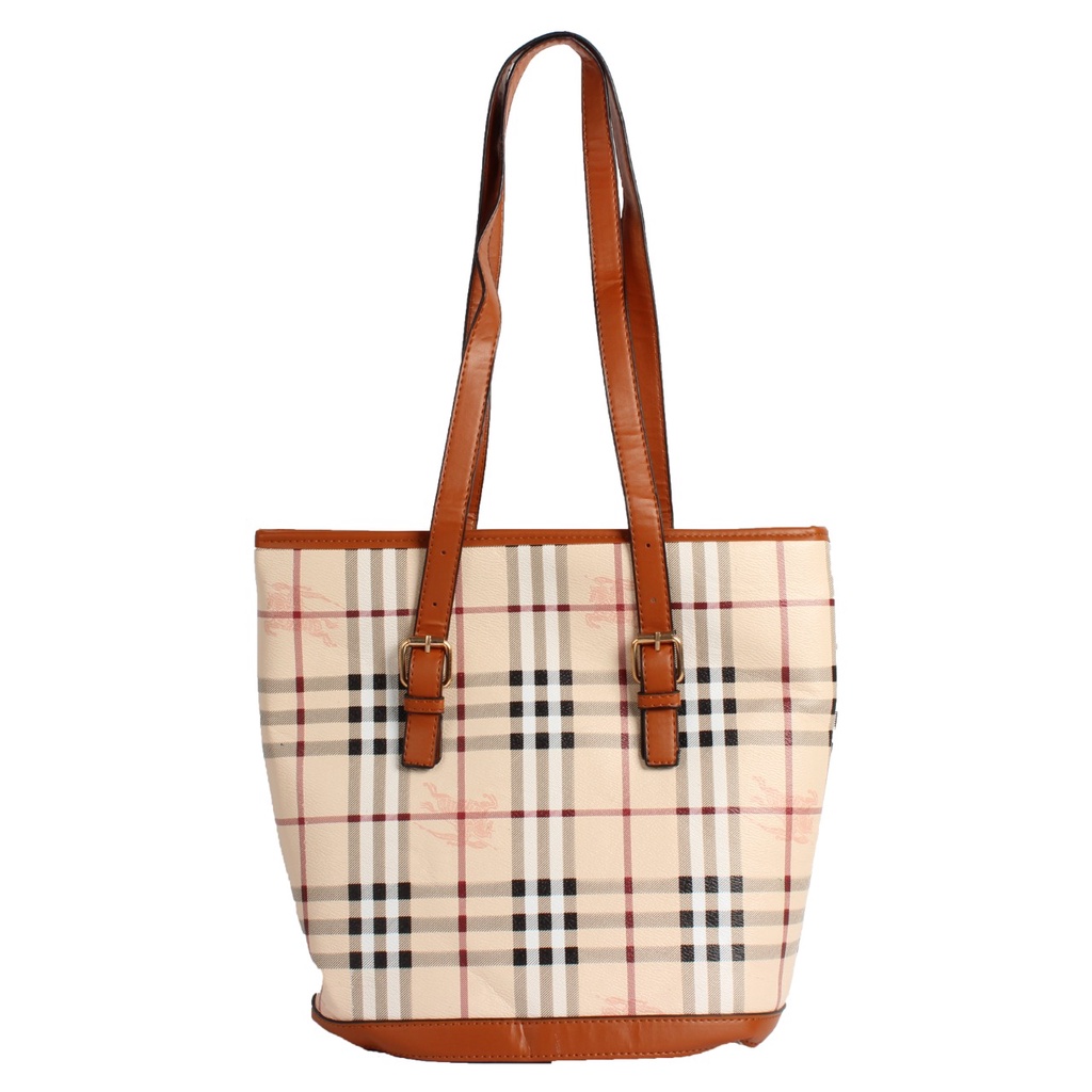 TASHAPPY EL 5917 tas TOTE BAG Tartan Stylish wanita import model korea supplier tas import