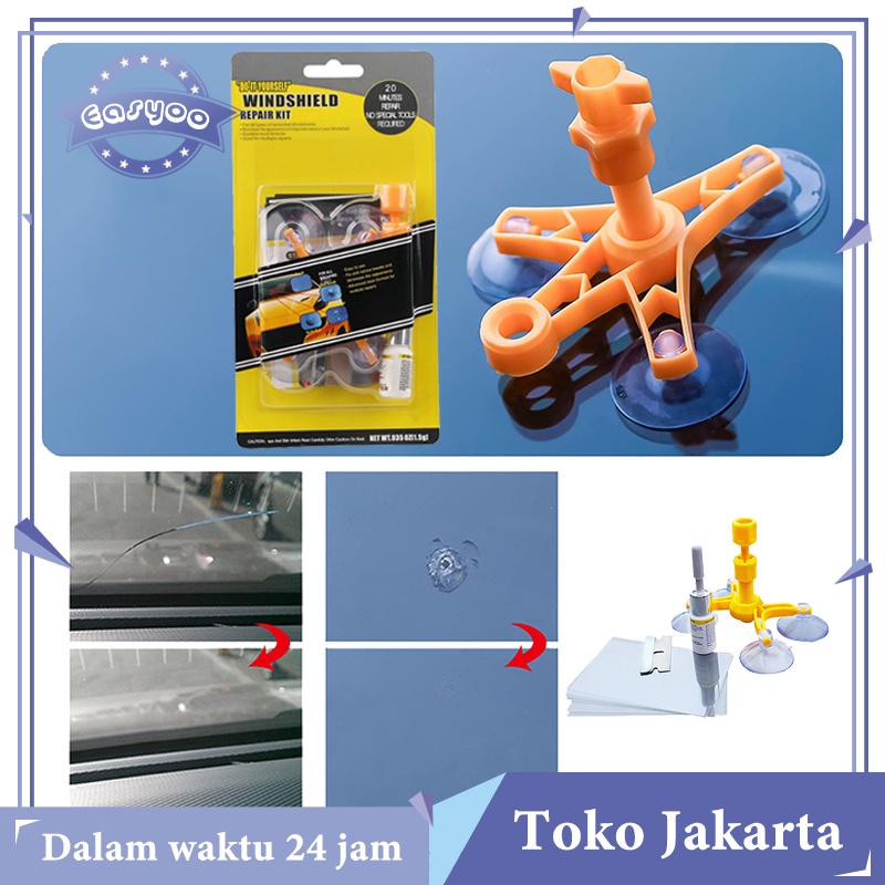Lem Kaca Mobil Retak Original Car Auto Windshield Glass Repair Kit