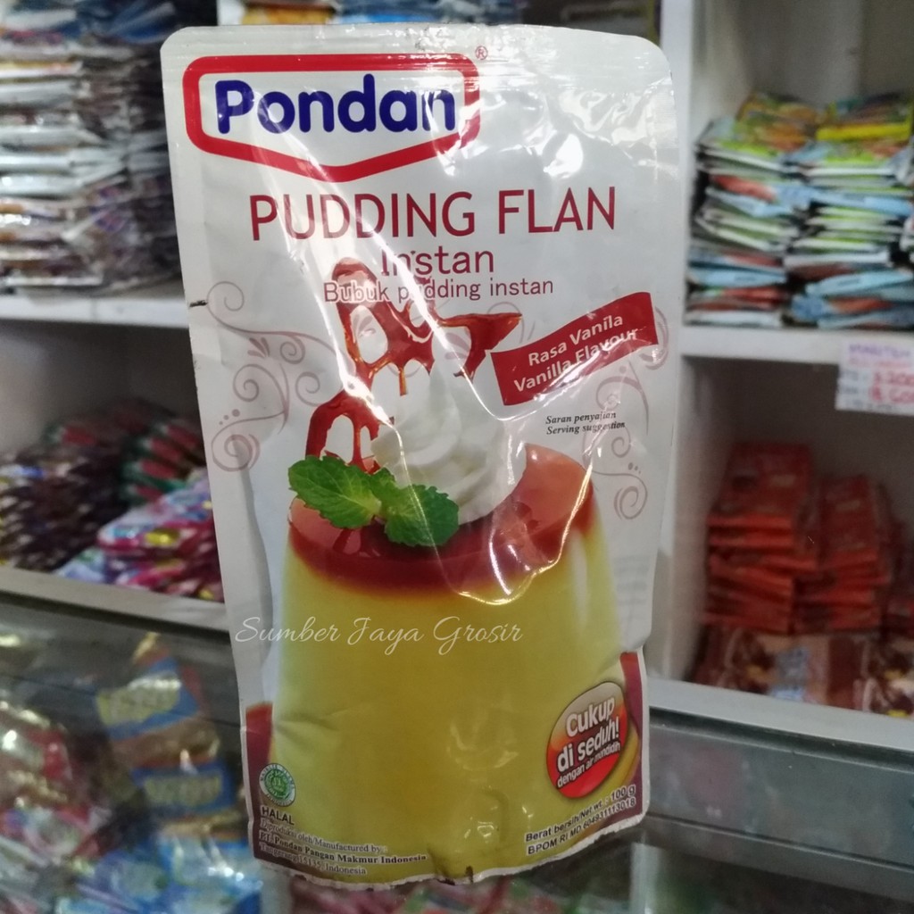 

PUDDING FLAN VANILLA FLAVOUR INSTAN "Pondan" 100gr