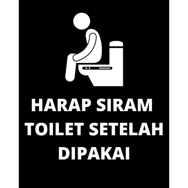 

STICKER VINYL TOILET CUCI TANGAN RESTROOM