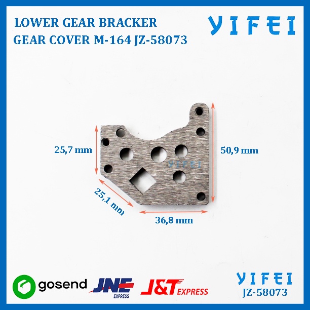 LOWER GEAR BRACKER GEAR COVER M-164 MESIN POTONG KM KS AU YIFEI-58073