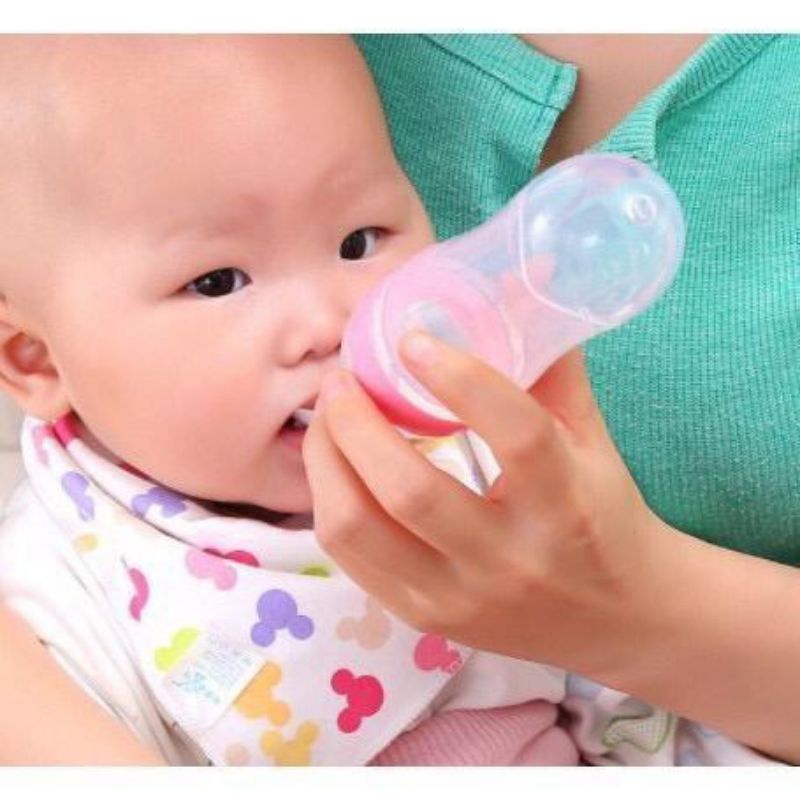 Sendok botol silicon makan MPASI bayi