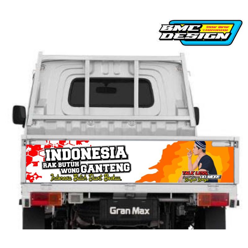 stiker pintu belakang Granmax