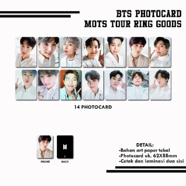 BTS MOTS TOUR RING GOODS PHOTOCARD