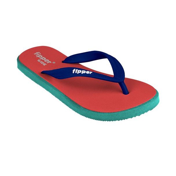 Sandal Fipper Wide Red Turquoise Navy Original