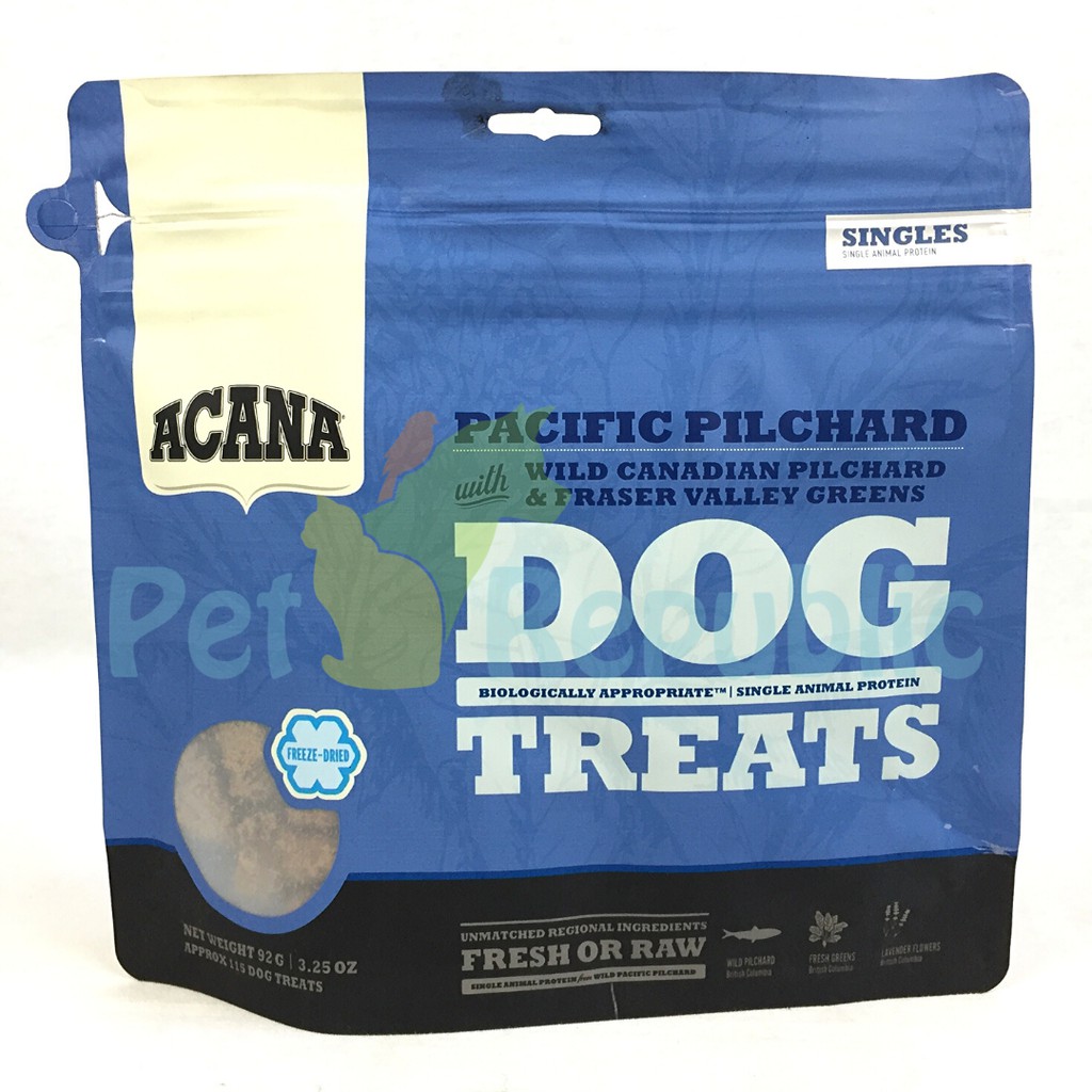 

Pet Republic Snack Anjing Natural ACANA Freeze Dried Treats PACIFIC PILCHARD 92gr