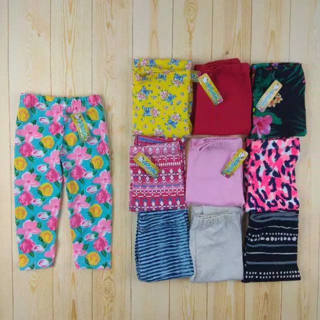 Legging Anak Perempuan Motif &amp; Polos Usia 6 Bulan 1 2 3 4 5 6 7 8 9 10 11 12 13 tahun/ Legging Anak Panjang/ Jegging Anak