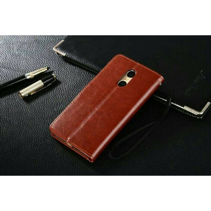 FLIPWALLET LEATHER CASE COVER SARUNG DIARY DOMPET KULIT XIAOMI REDMI NOTE 5 PRO