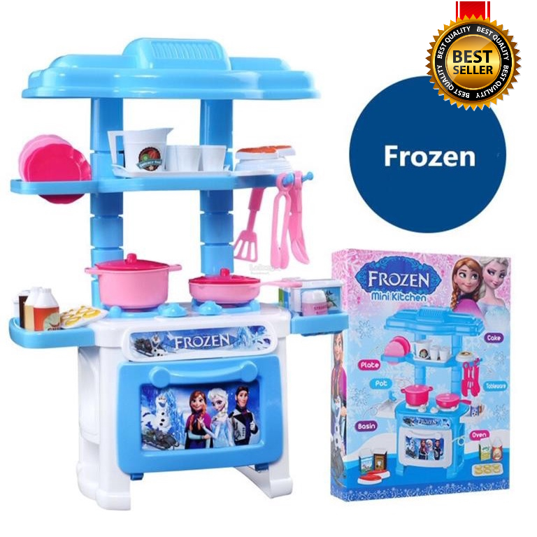 Mainan Kitchen Play Set Frozen Mainan Masak Dapur Anak