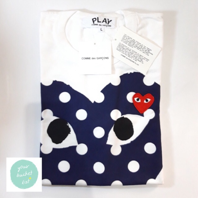 cdg polka dot tee