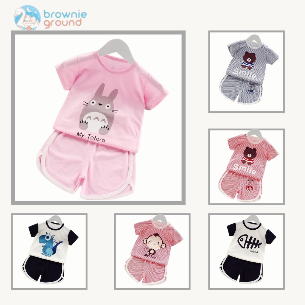 Baju anak Baju bayi import setelan anak 0-2 tahun setelan karakter bayi import