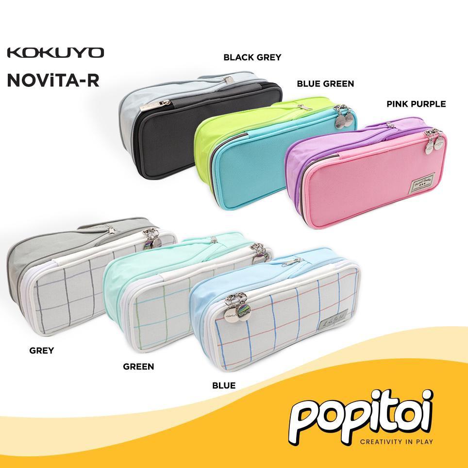 

Ready KOKUYO Novita-R Expandable Pencil Case Pastel Cookie Color Tempat Pensil 74