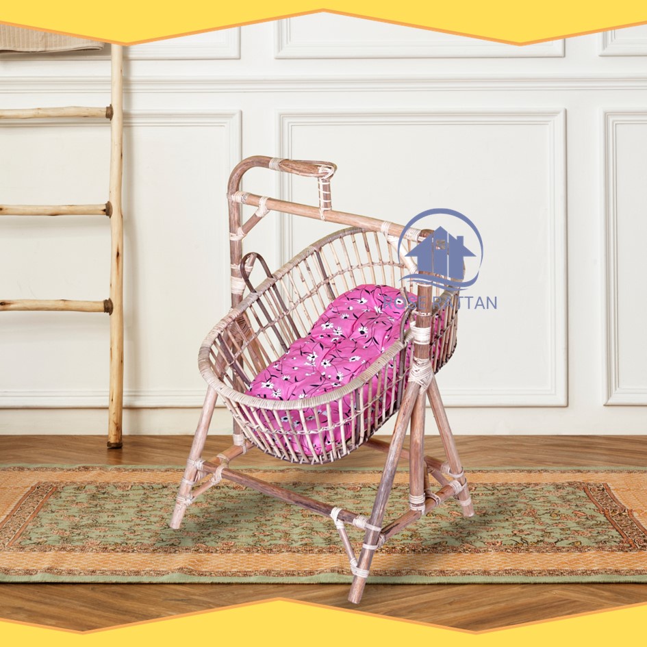 AYUNAN BAYI ROTAN BISA DIGOYANG, AYUNAN ANAK BABY, AYUNAN MINIMALIS UNTUK TIDUR BAYI BARU LAHIR