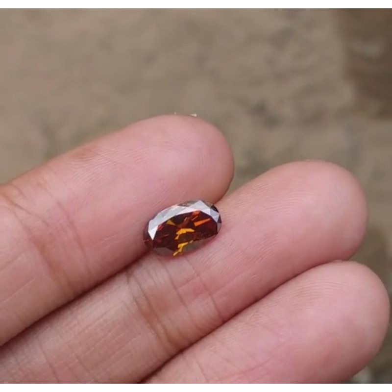 berlian eropa asli natural warna fancy orange langka koleksi pria wanita batu berlian cincin diamond