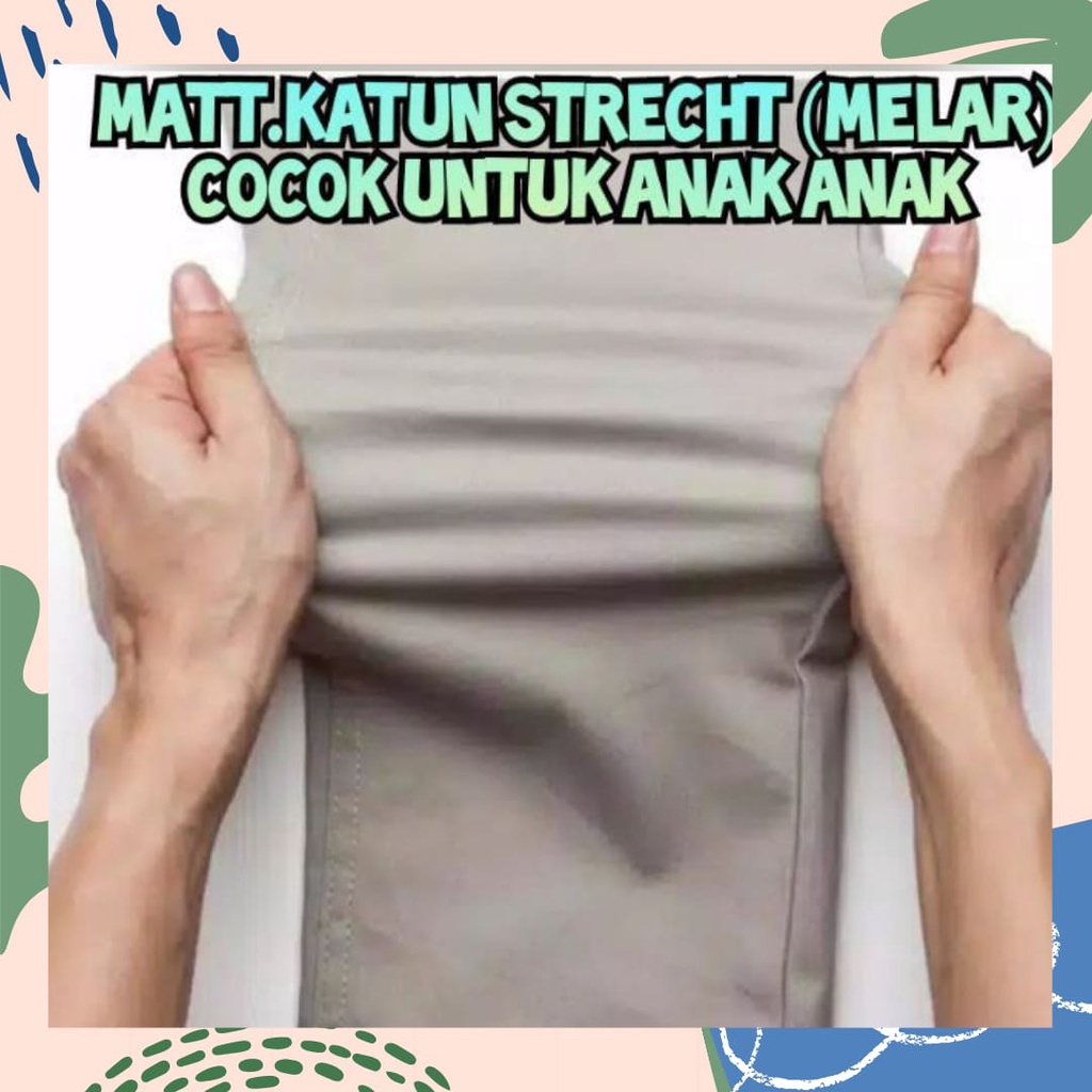 Celana Panjang Chinos Anak Laki laki Stretch Premium Nyaman dan Modis untuk Usia 1 Sampai 13 Tahun