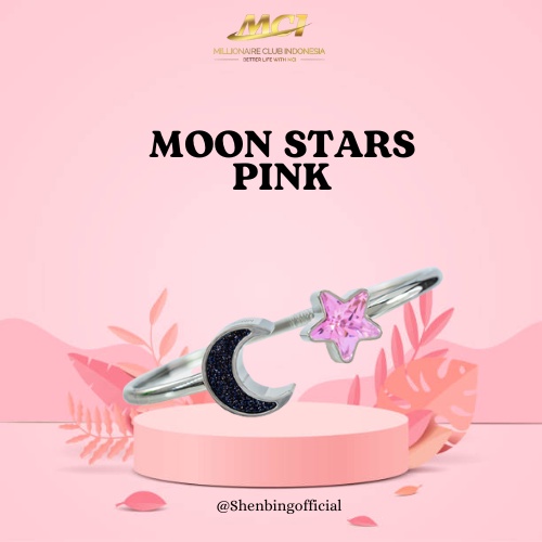 Gelang Moon Stars MCI Nagita Slavina Gelang kesehatan Bersegel Asli 100% Batu Germanium Ion Negatif