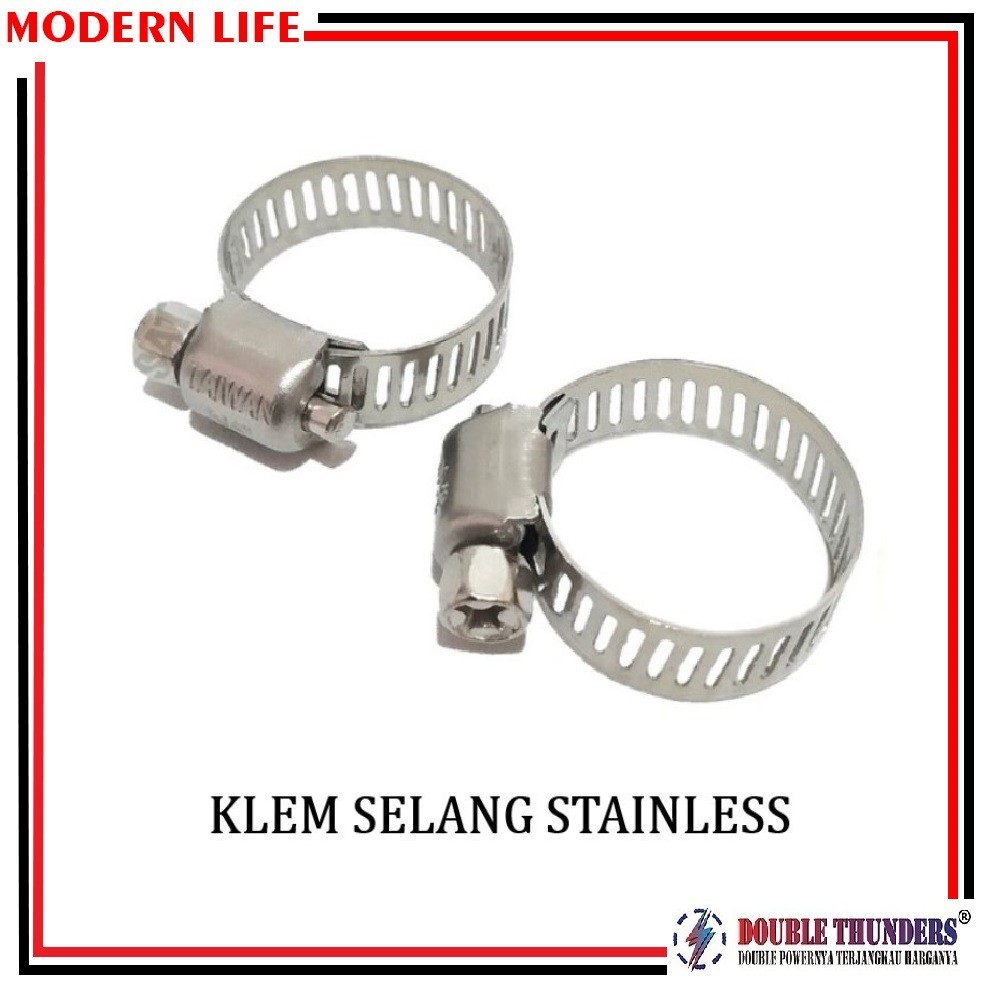 Klem Selang Hose Clamp Stainless Berkualitas ( 1/2 , 3/4 , 5/8 , 7/8 )