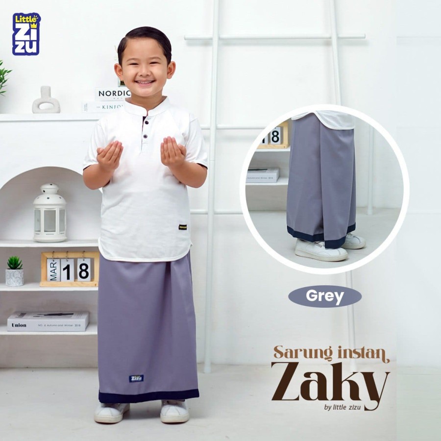 Sarung Anak Instan Zaky kualitas premium Original Little Zizu Bukan Sarung Celana