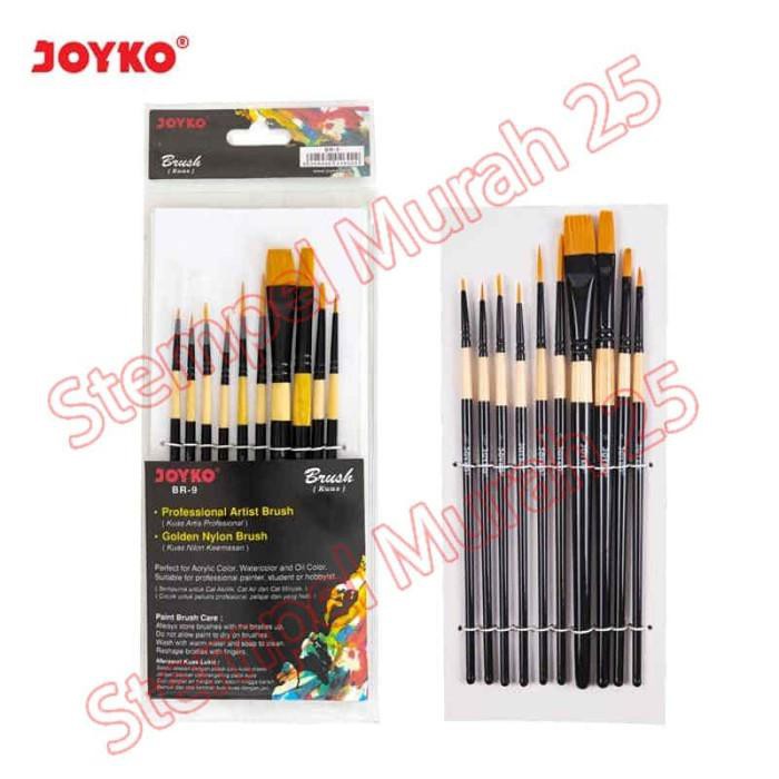 

Kuas Joyko BR-9 / Joyko Round Brush / Kuas Lukis Joyko Set 10