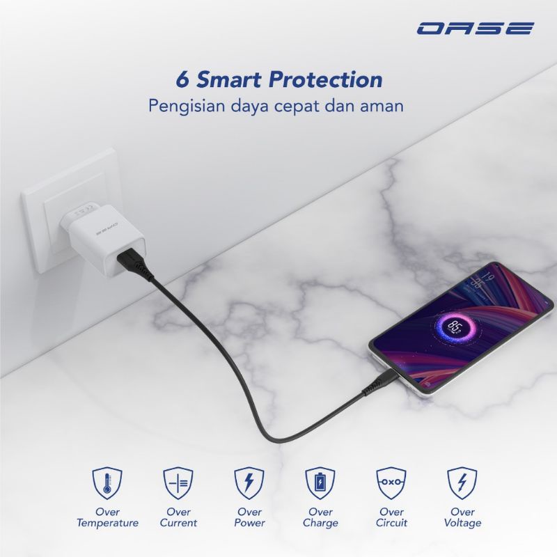 OASE KEPALA CHARGER ADAPTOR CHARGER CQ3-B 2.0A