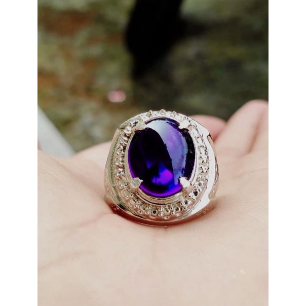 Batu Cincin permata kecubung (Brazil)