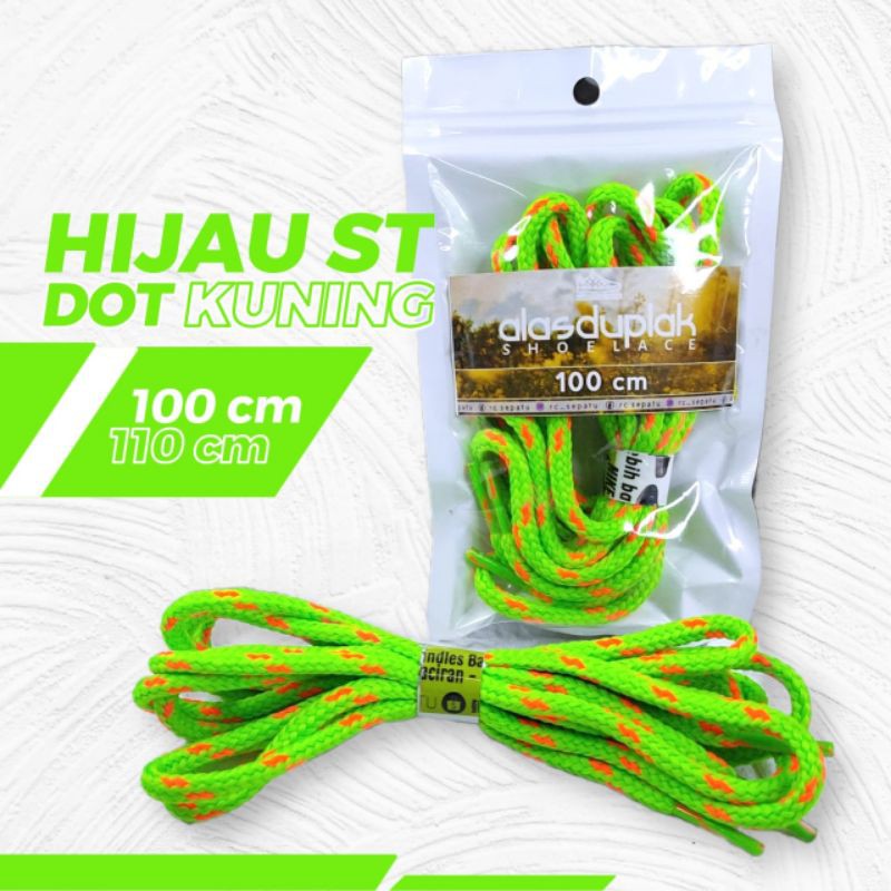 

TALISEPATU BULAT HIJAU STABILO MOTIF SHOLACE GREEN STABILO 110CM
