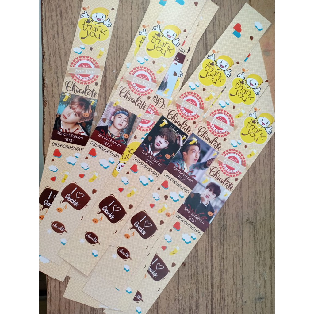 

Label Makanan BTS , Free Desain