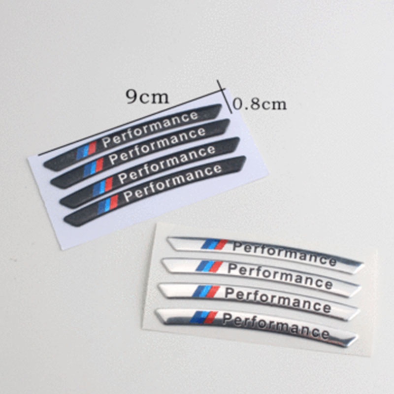 4pcs Stiker Pelek Mobil BMW E46 E60 E90 F10 F30 G20 G30 E84 F48 F15 F25 G01 G05