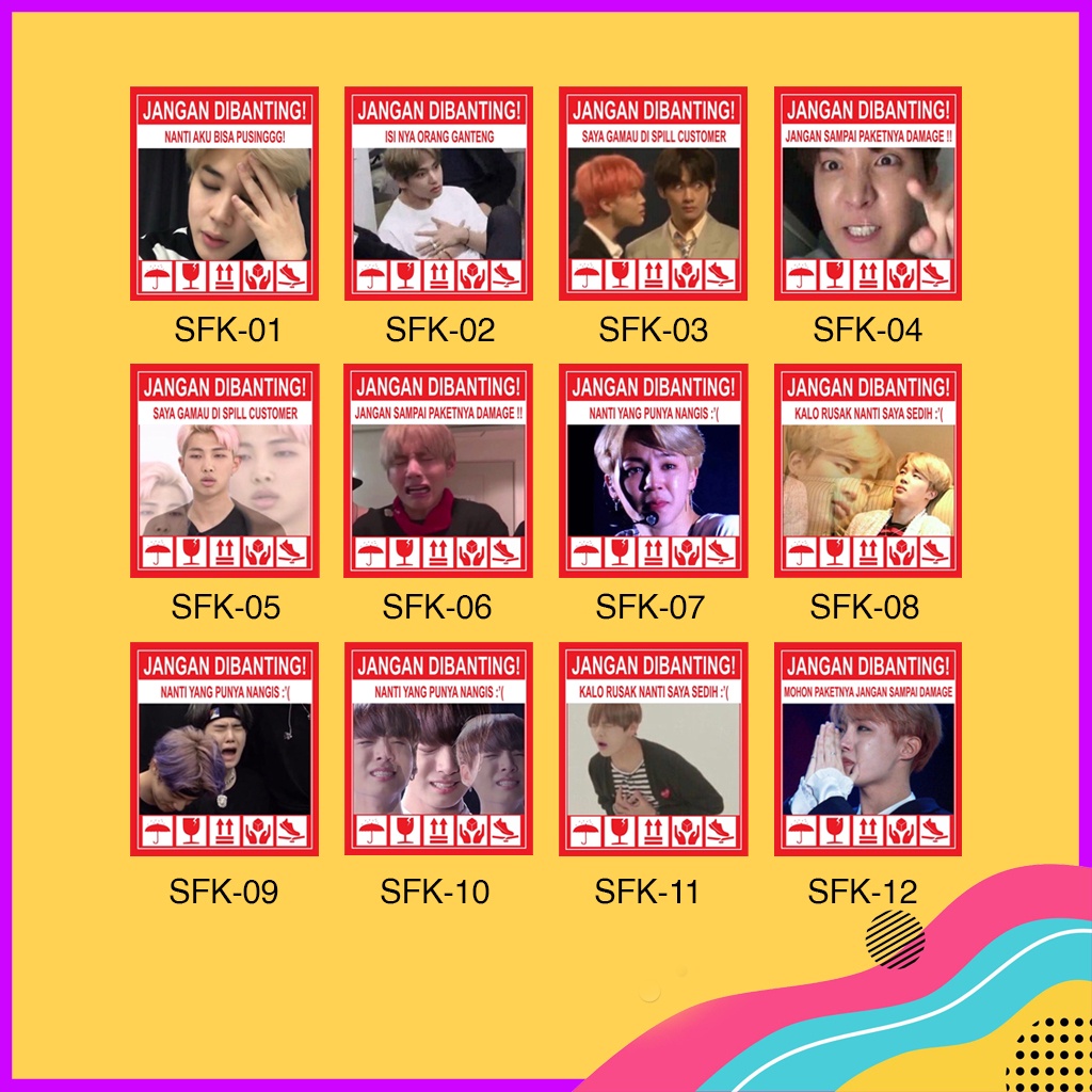 

Fragile Stiker Awas Pecah Motif Korea Murah