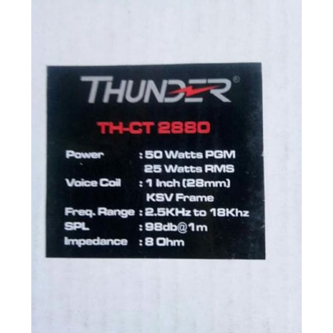 Tweeter 1 inch CT-2880 Thunder