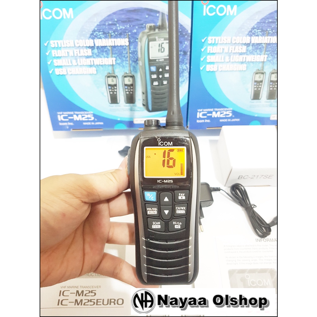 HT ICOM IC M25 ICM25 MARINE - HT MARINE ICOM IC M25 ORIGINAL MURAH