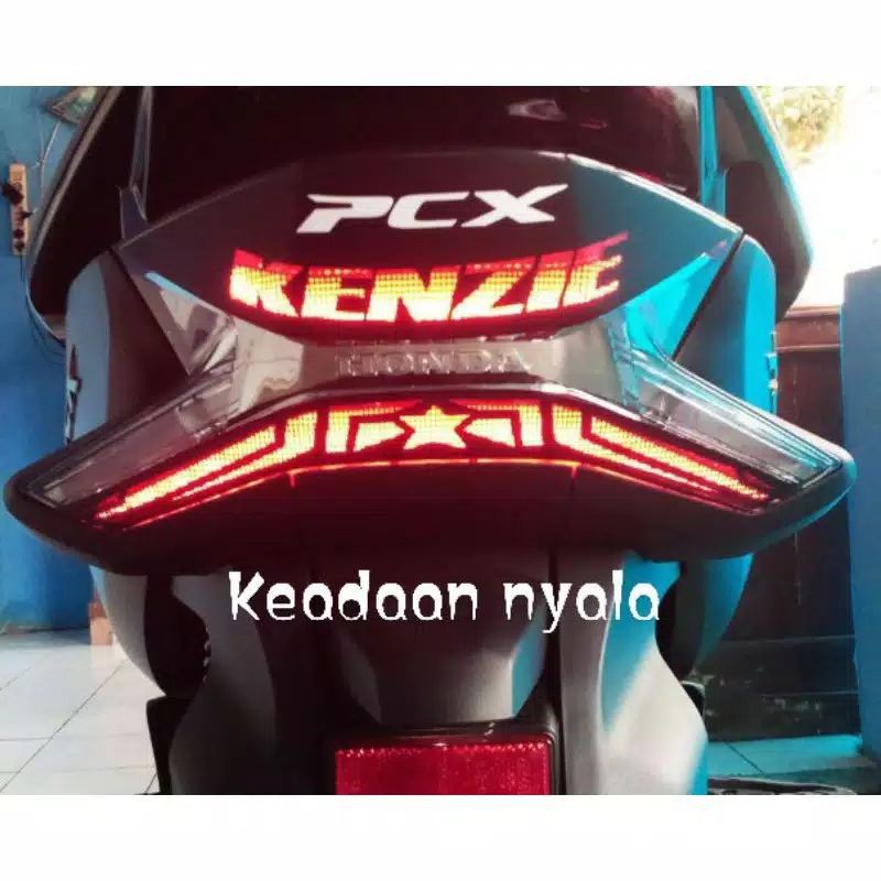 STIKER STOP LAMP PCX (bisa ganti nama sesuka hati)