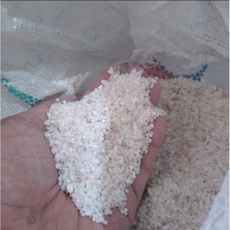Jual Pasir Silika putih kasar Silica Sand aquascape aquarium 1 kg