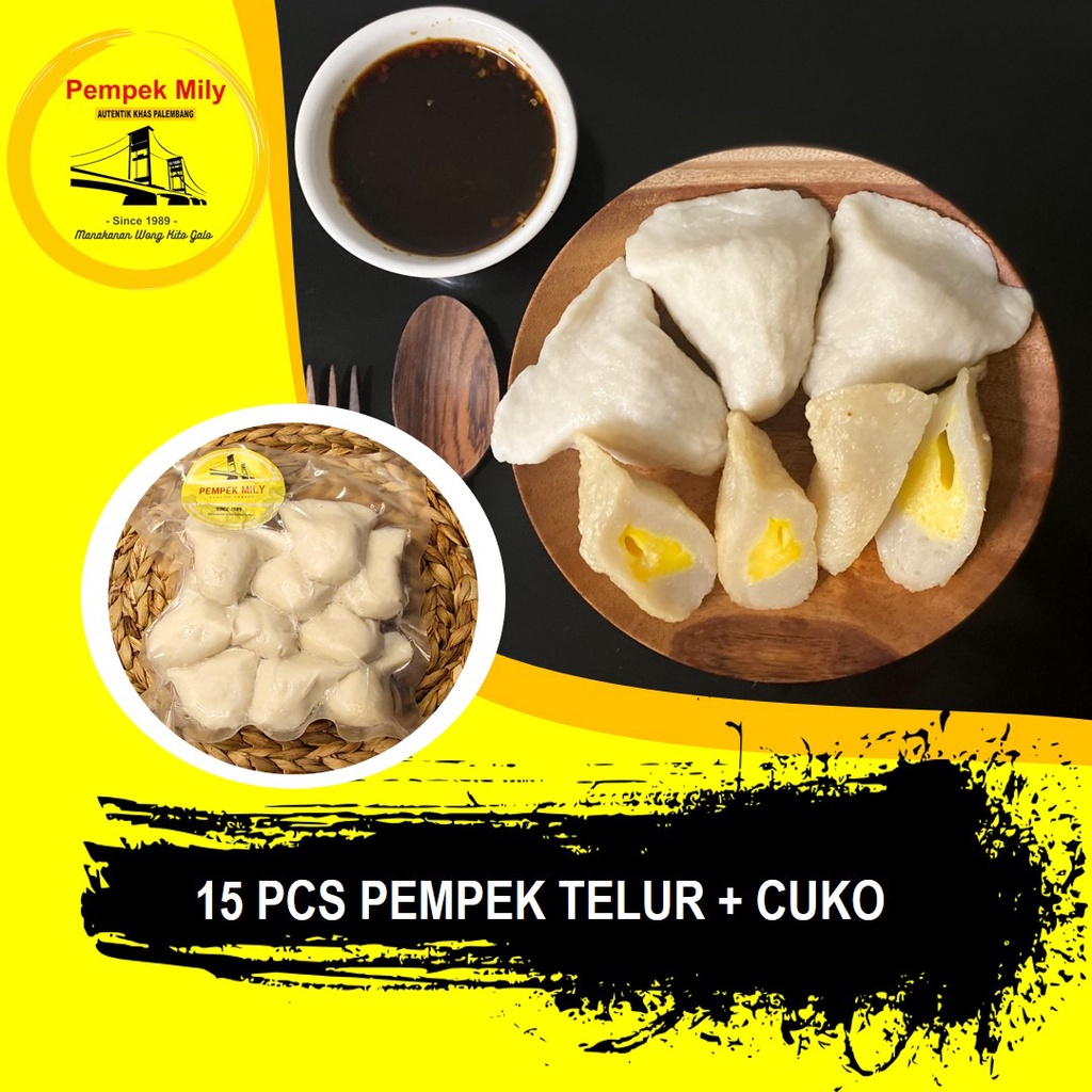 

Pempek Palembang Pempek Telur Isi 15 Pcs