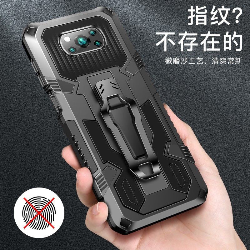 Hard Case Xiaomi Poco X5 Poco X3 Poco X3 Pro Poco C3 Poco F3 Poco M3 Poco M3 Pro Poco M4 Pro 5G Case H8 I-Crystal Transformer Robot Ironman Kickstand