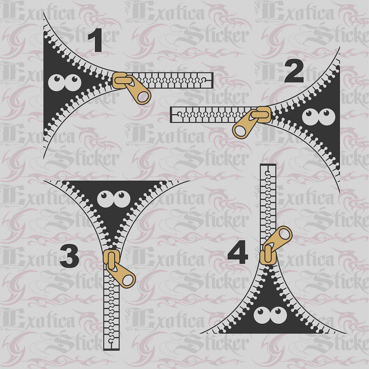 cutting sticker lucu mobil motor resleting