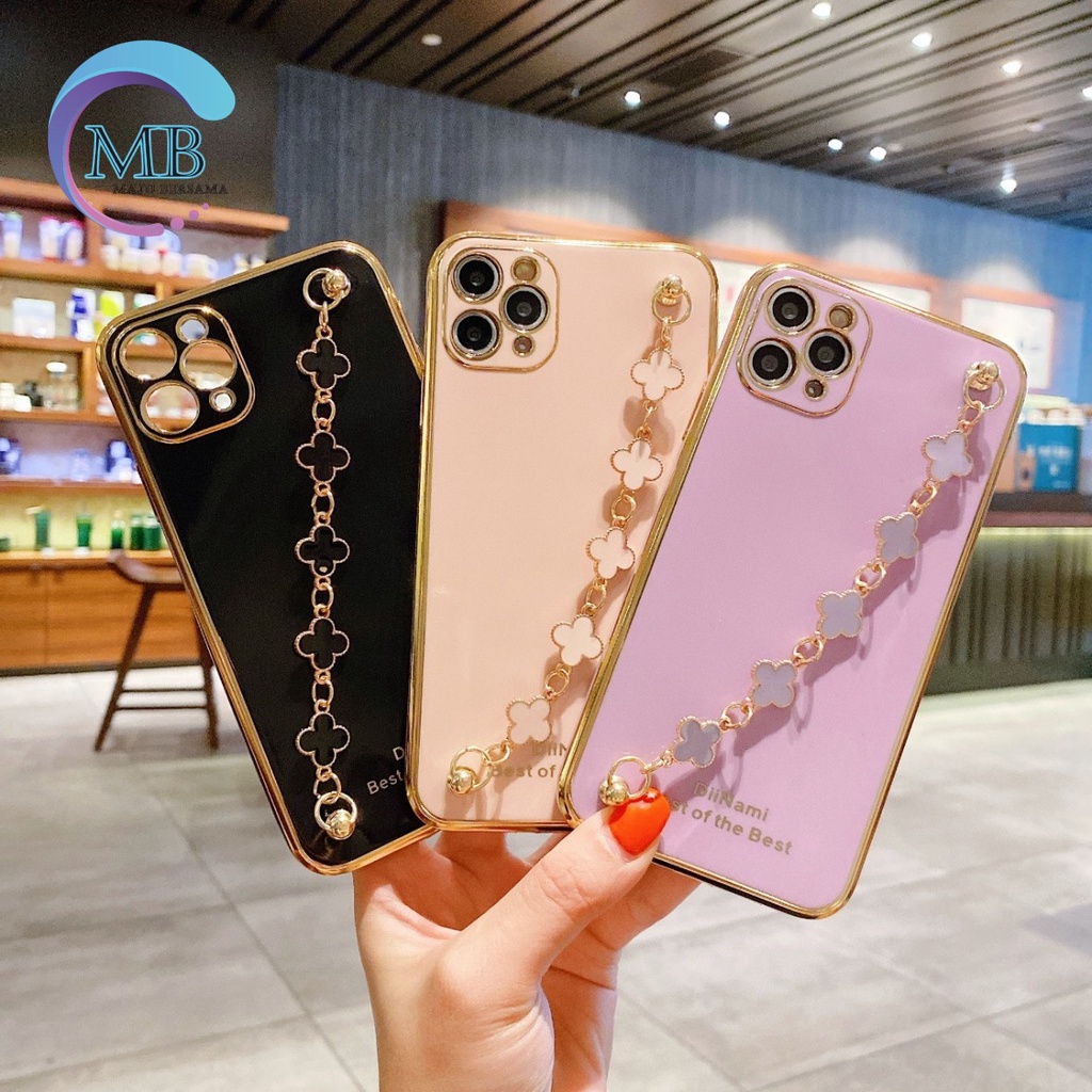 Y011 SOFTCASE SHINE PLATING CASE RANTAI DIINAMI IPHONE 6G 6+ 7G 8G SE 2020 7+ 8+ X XS MAX XR 11 12 PRO MAX  PLUS MB2407