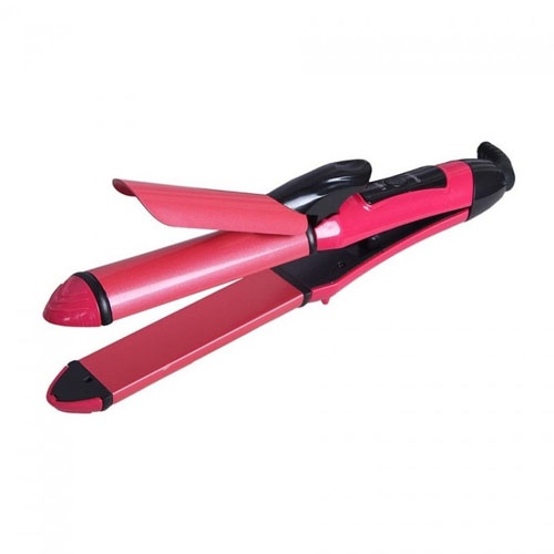 Catok Catokkan Rambut 2 in 1 Nova NHC-2009 Meluruskan dan Keriting Rambut Hair Straightener