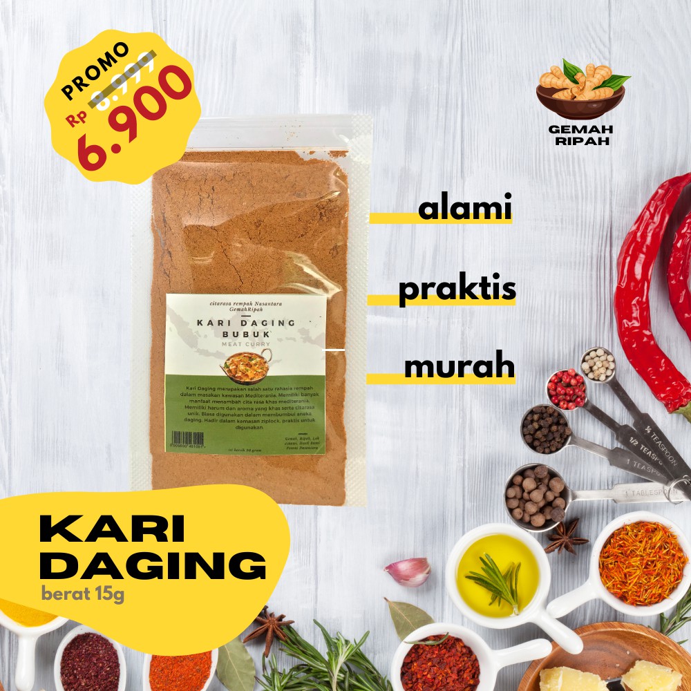 

Indian Curry Powder/ Bubuk Kare/ Bubuk Kari Gram