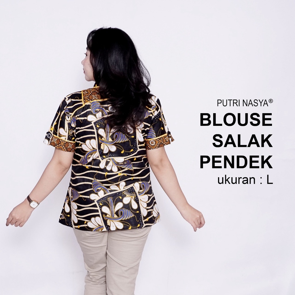 Blouse Batik Big Size Wanita Atasan Batik Jumbo Lengkap S-M-L-XL-2L-3L-4L-5L-6L-7L Model Blus Jumbo Seragam Batik / Atasan Formal Kantor Wanita / Pakaian Batik Kerja Kekinian Trendy Model Terbaru