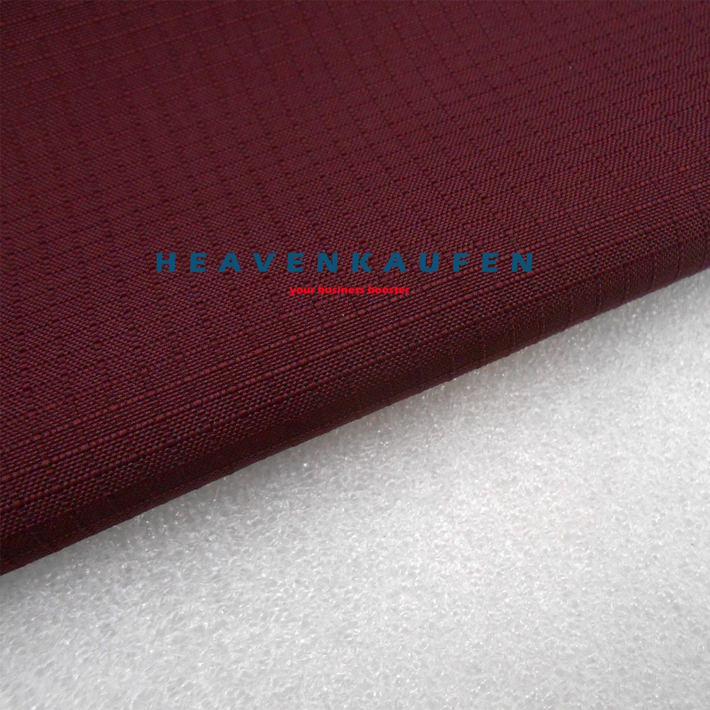 Kain Micro Mikro Ripstop Motif Kotak Kotak Kecil Warna Merah Hati Maroon Untuk Bahan Jaket Hammock Dll Meteran