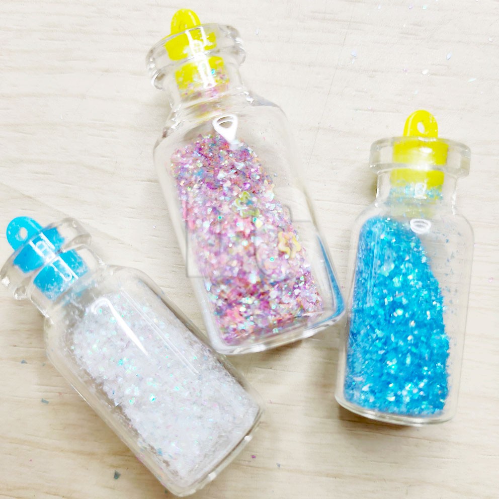 MURAH!!! GLITTER POWDER 3in1 SEQUIN BINTANG HATI SLIME NAIL ART RESIN