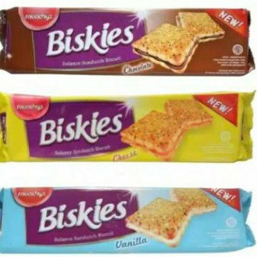 

Munchys BISKIES wafer biskuit cream COKLAT / PEANUT / VANILA/ CHEESE KEJU 108gr