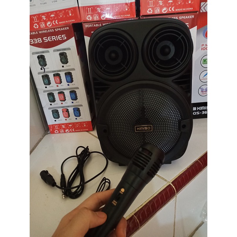 SPEAKER BLUETOOTH UKURAN BESAR 6,5 INCH SUPER BASS / SPEAKER BLUETOOTH KIMISO 3381 6,5 INCH