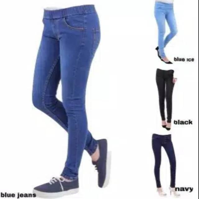 CELANA JEANS PINGGANG KARET / LEGGING JEANS 28-30