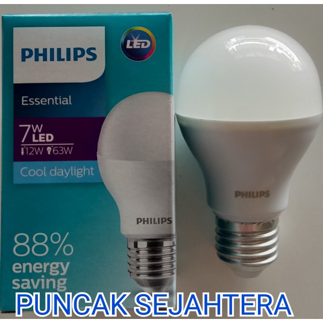 Lampu Philips LED Essential 7w 7 watt